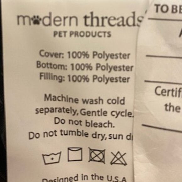 Modern Threads! Pet Bed COZY CUDDLER (22 in x 16 in x 5 in) - Picture 7 of 8